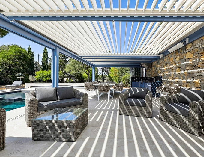 An attractive , durable installation